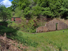 The main filter house, Nant-y-draenog reservoir, Cwmfelinfach, May 2009